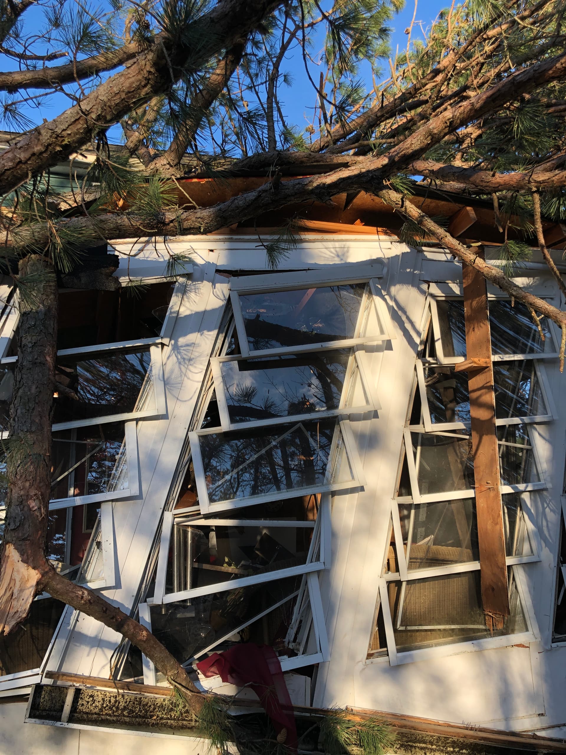 Tree Impact to Sunroom, contents and dwelling damage